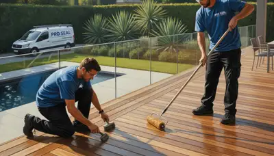 Deck sealing service in Bakersfield, CA to protect wood from sun damage and cracking