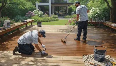 Deck staining service in Bakersfield, CA for sun protection and lasting outdoor wood beauty