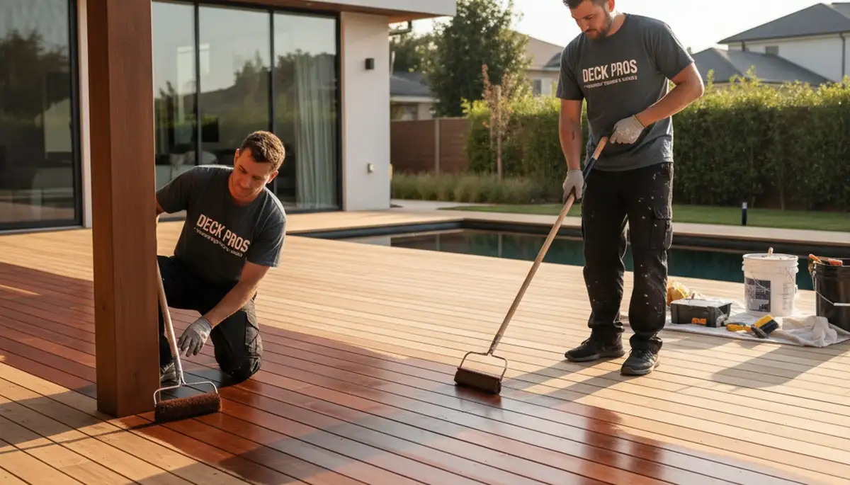 Deck staining service in Bakersfield, CA for sun protection and lasting wood beauty
