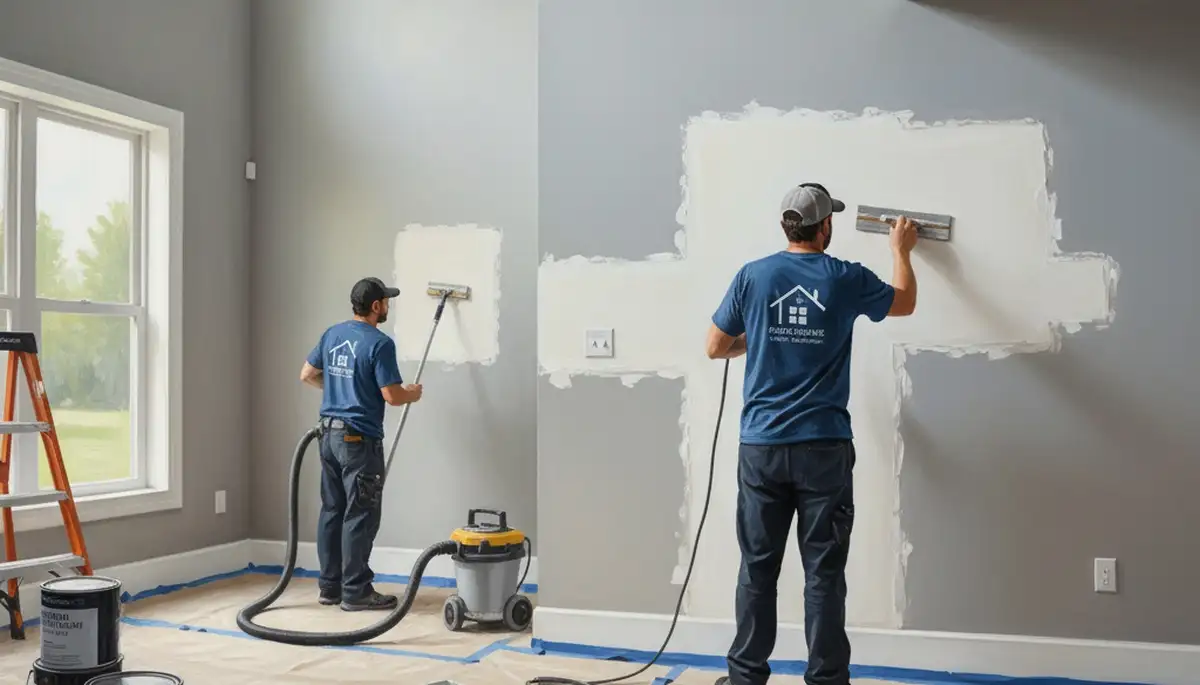 Drywall repair in Bakersfield, CA for cracks and holes by Bakersfield Paint Pros