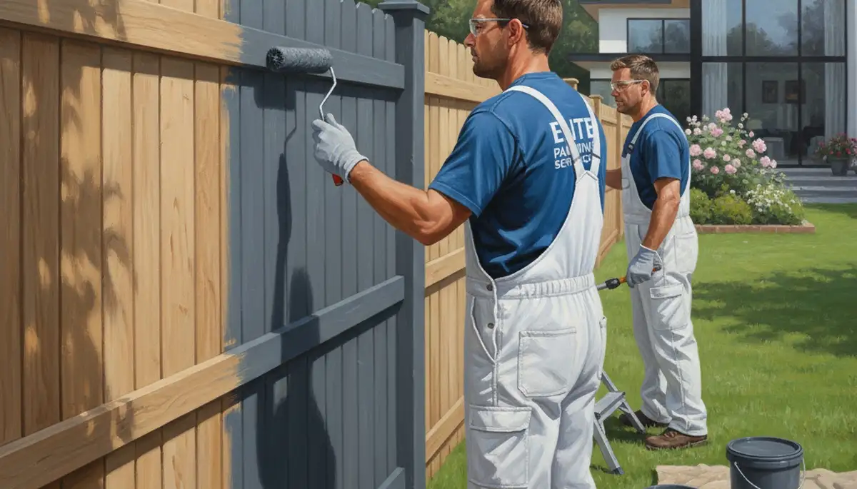 Professional fence painting in Bakersfield, CA for sun protection and curb appeal