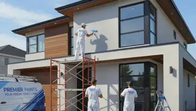 Bakersfield, CA painters applying durable exterior house paint for sun and dust protection