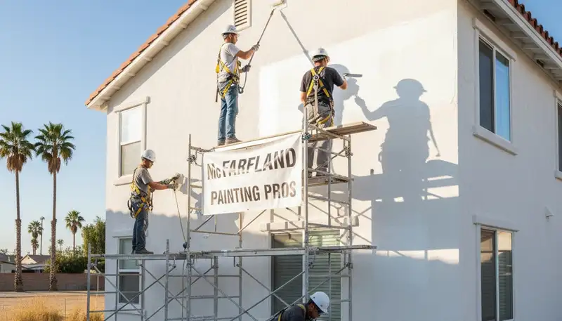 Bakersfield, CA painting company team providing professional interior and exterior house painting services