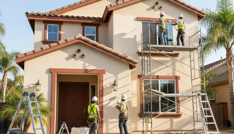 Bakersfield, CA painting contractor providing professional interior and exterior house painting services