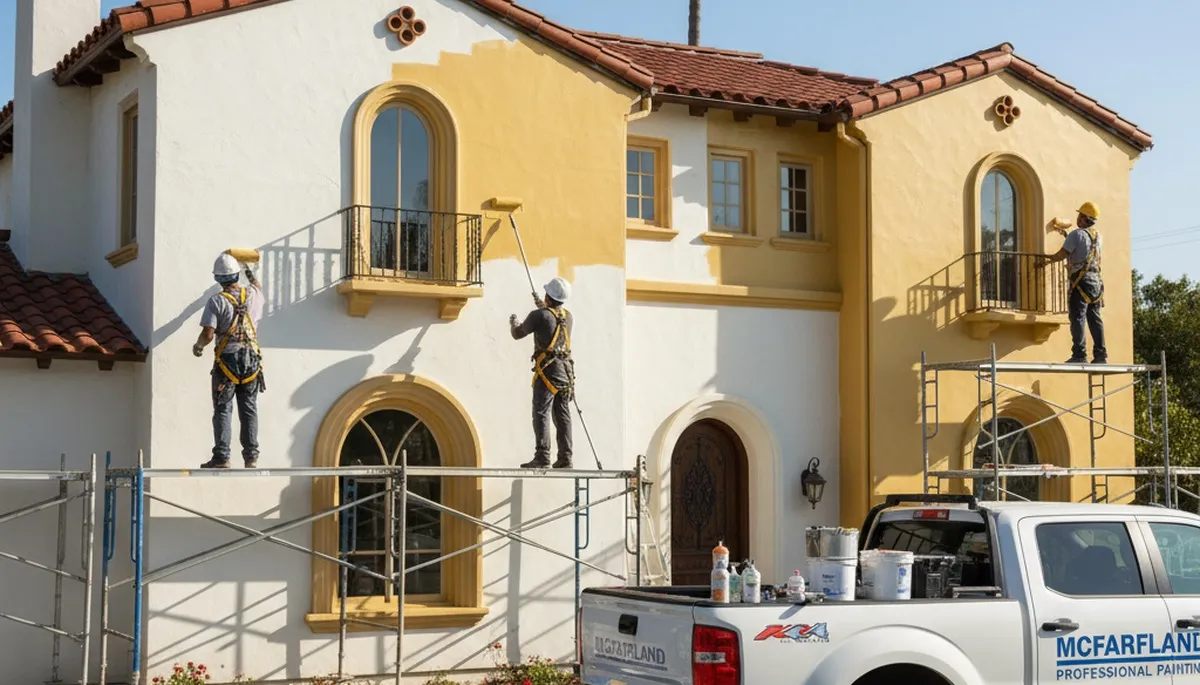 Bakersfield, CA painting crew providing professional interior and exterior house painting services