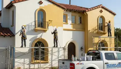 Bakersfield, CA painting crew providing professional interior and exterior house painting services