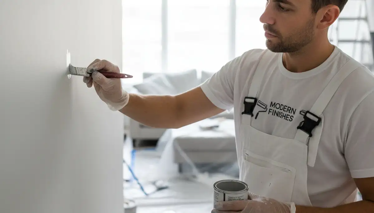 Bakersfield, CA painters restoring faded exterior trim with professional paint touch-ups
