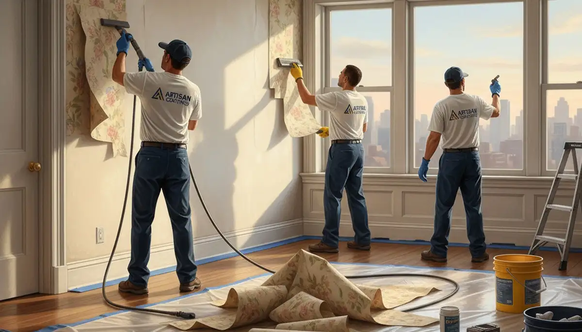 Bakersfield, CA wallpaper removal service preparing walls for painting